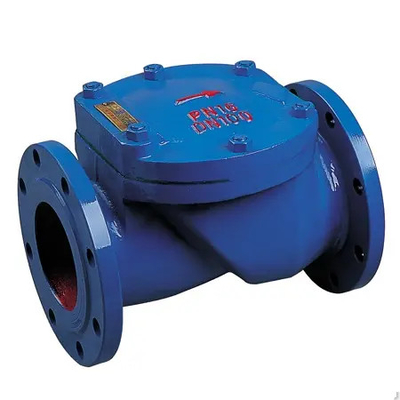 QT450 Żeliwny zawór zwrotny Hydrauliczny zawór zwrotny z klapą PN10 Zawór zwrotny z kołnierzem kulowym